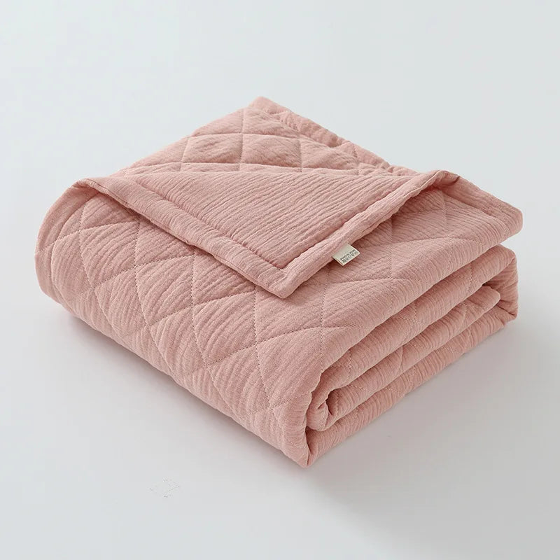 Premium Quilted Muslin Baby Blanket - Just Kidding Store