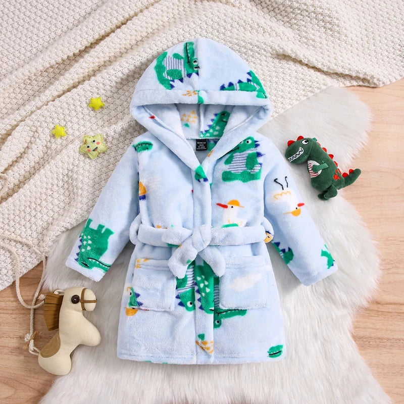 Crocodile Plush Hooded Robe - Just Kidding Team