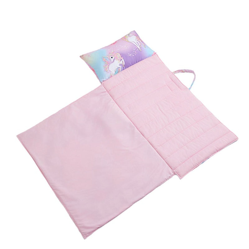 Nap Mat With Removable Pillow - Carry Sleeping Bag - Just Kidding Store
