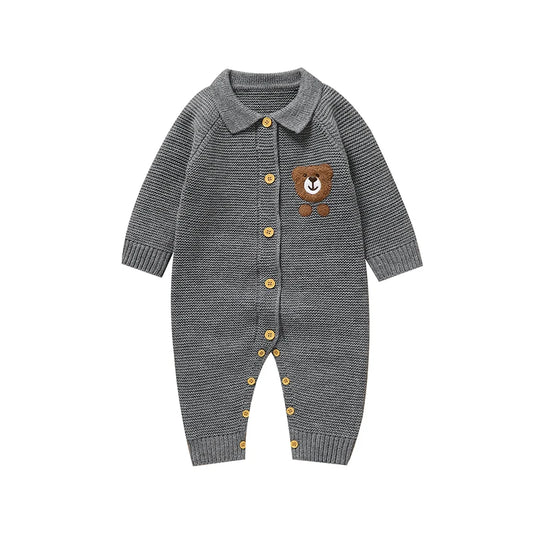 Teddy Knitted Infant Romper - Just Kidding Store