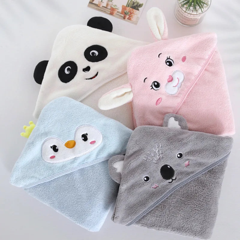 Cartoon Animal Hooded Towel - Wrap Blanket - Just Kidding Store