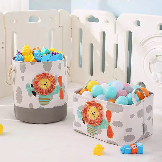 Canvas Storage Basket - Toys Organizer - Just Kidding Store
