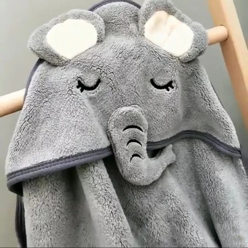Cartoon Animal Hooded Towel - Wrap Blanket - Just Kidding Store