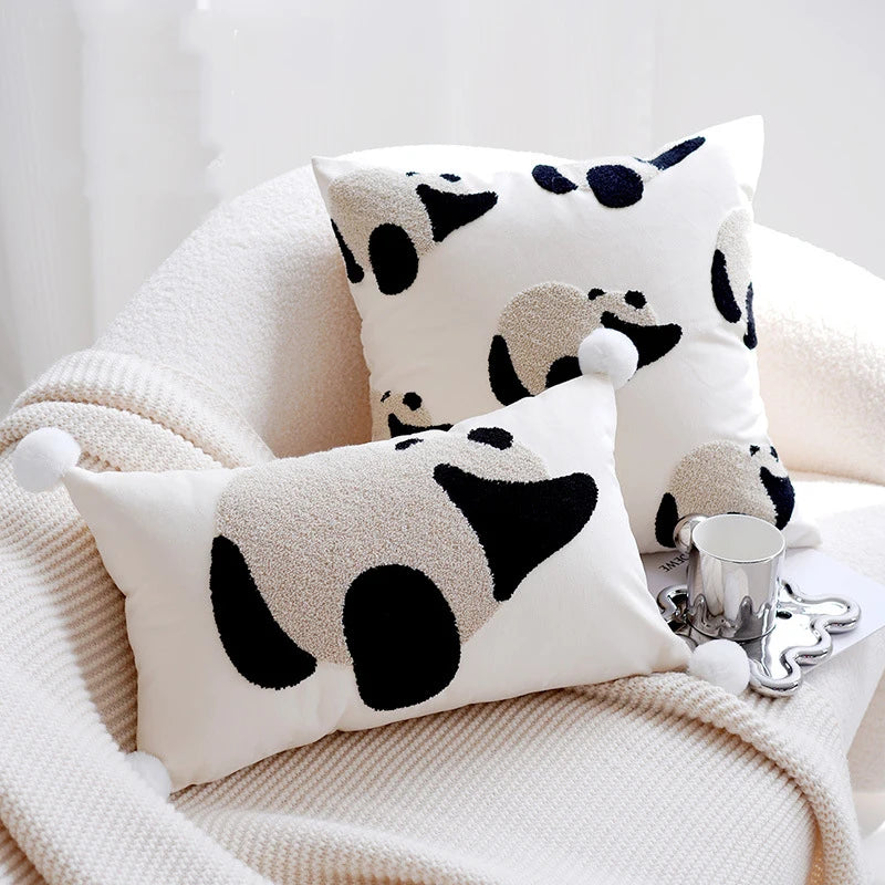 Panda Embroidered Cushion Covers - Just Kidding Store