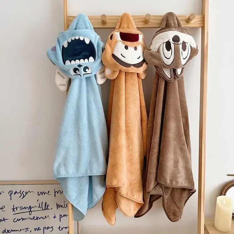 Cartoon Animals Hooded Bath Towel - Just Kidding Store