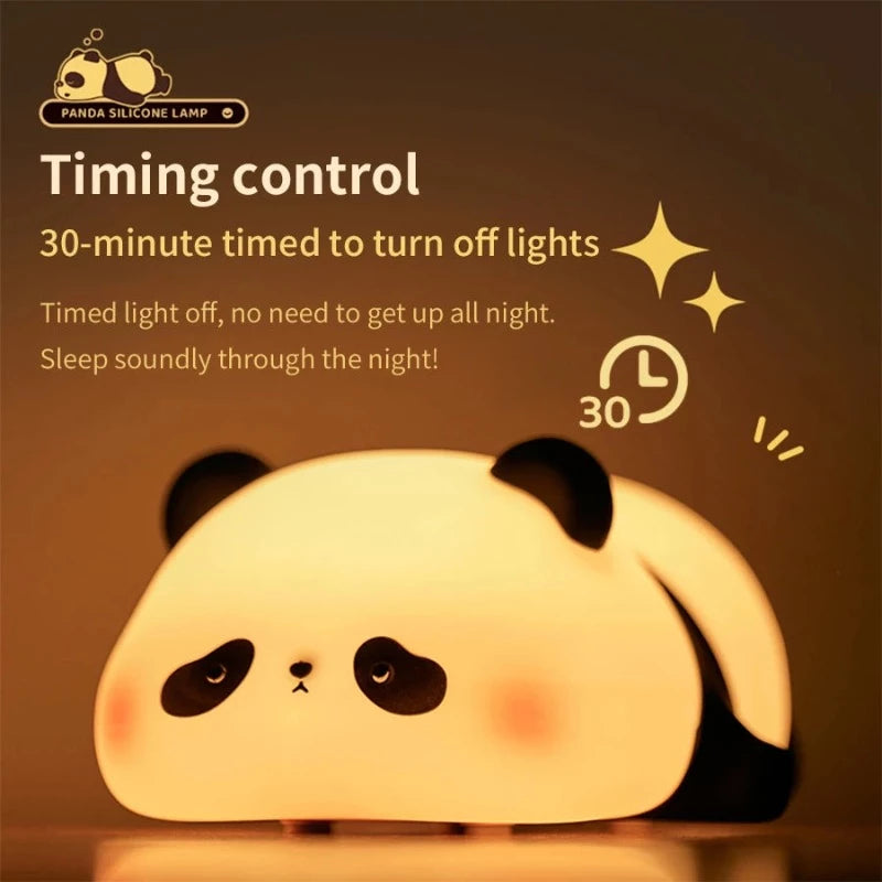 Sleepy Panda LED Night Light - Tap Control Lamp - Just Kidding Store