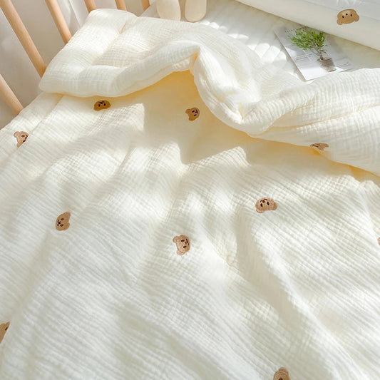 Winter Thick Muslin Cotton Bed Cover - Just Kidding Store