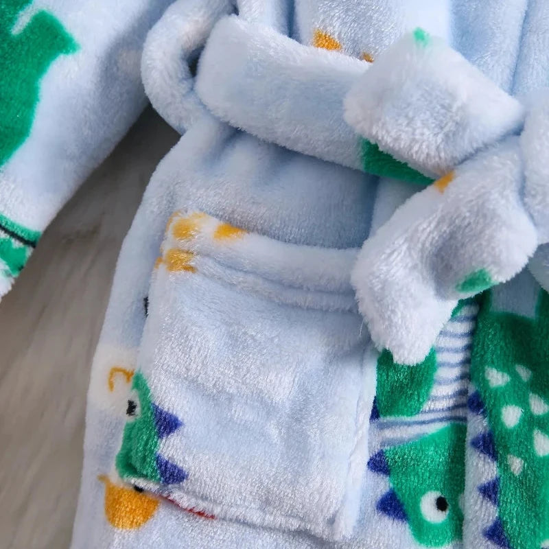Crocodile Plush Hooded Robe - Just Kidding Team