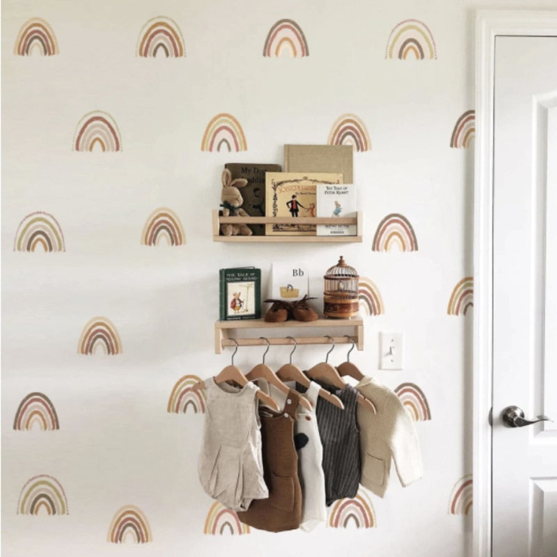 Boho Rainbow Nursery Playroom Wall Decals - Just Kidding Store