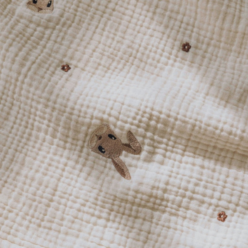 Korean Style Cotton Blanket - 6 Layers Muslin Swaddle - Just Kidding Store