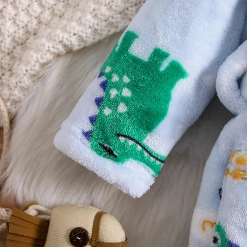 Crocodile Plush Hooded Robe - Just Kidding Team