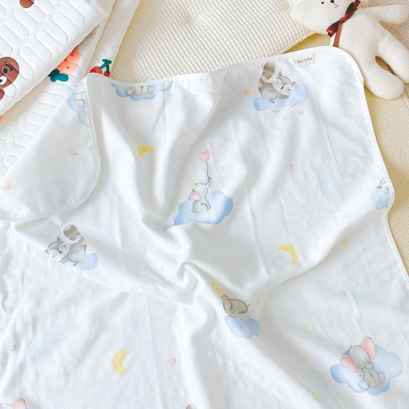 4 Layers Muslin Baby Nursery Blanket - Just Kidding Store