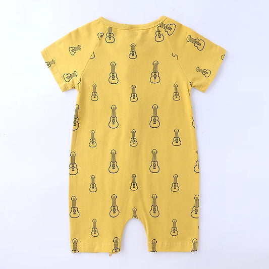 Yellow Guitar Summer Romper - Just Kidding Store