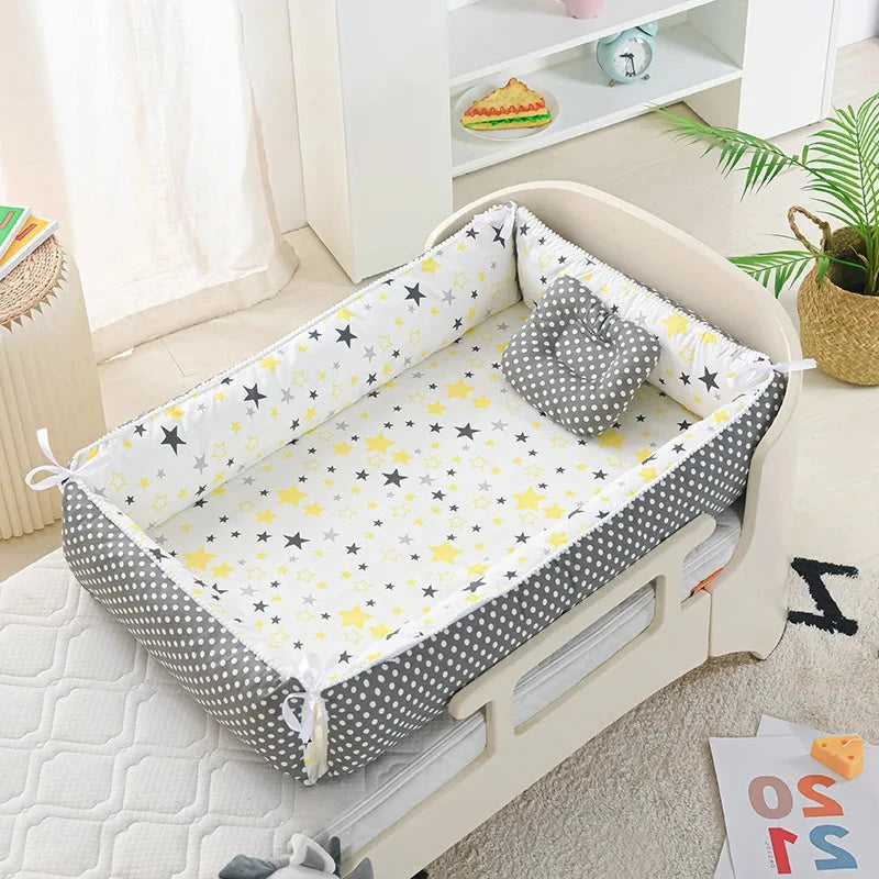 Baby Nest Portable High Border Infant Crib Just Kidding Store