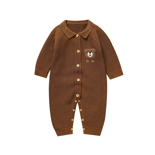 Teddy Knitted Infant Romper - Just Kidding Store