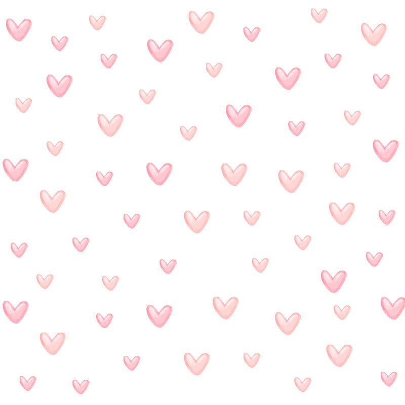 Blush Pink Hearts Wall Decals - Just Kidding Store