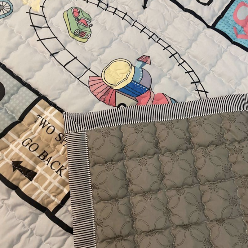 Oversized Quilted Kids Play Mat Anti Skid Carpet - Just Kidding Store