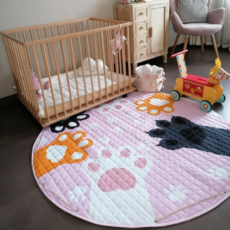 Activity Play Mat - Toy Storage Bag - Paw Print