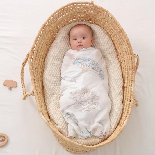 Bamboo Cotton Baby Muslin Swaddle Blanket - Just Kidding Store