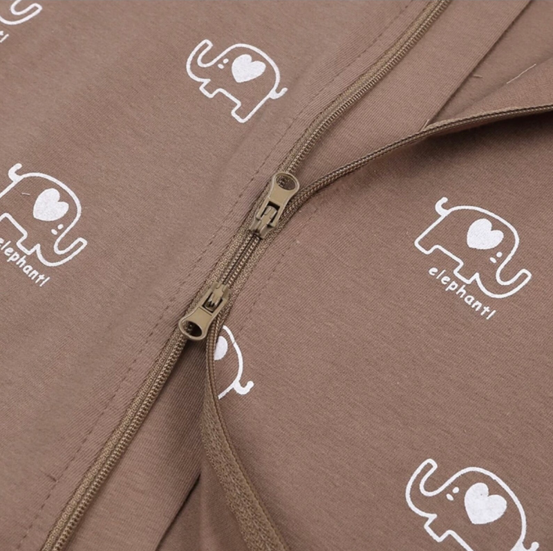 Brown Elephant Baby Infant Romper - Just Kidding Store