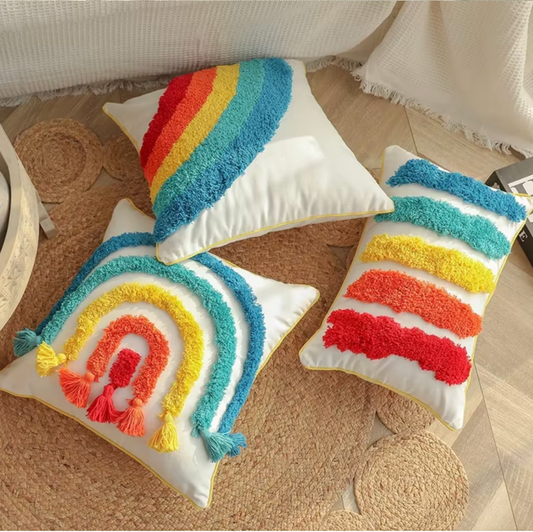 Handmade Rainbow Cushion Cover - Just Kidding Store