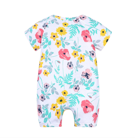 Spring Flowers Summer Romper - Just Kidding Store