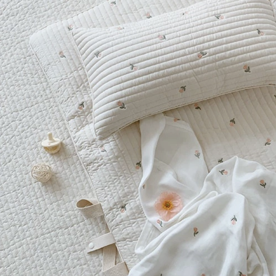 Embroidered Quilted Nap Mat