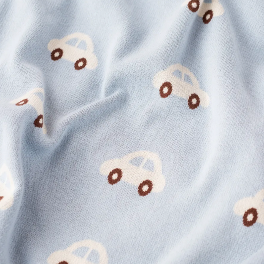 Mini Car Cotton Knit Blanket - Just Kidding Store