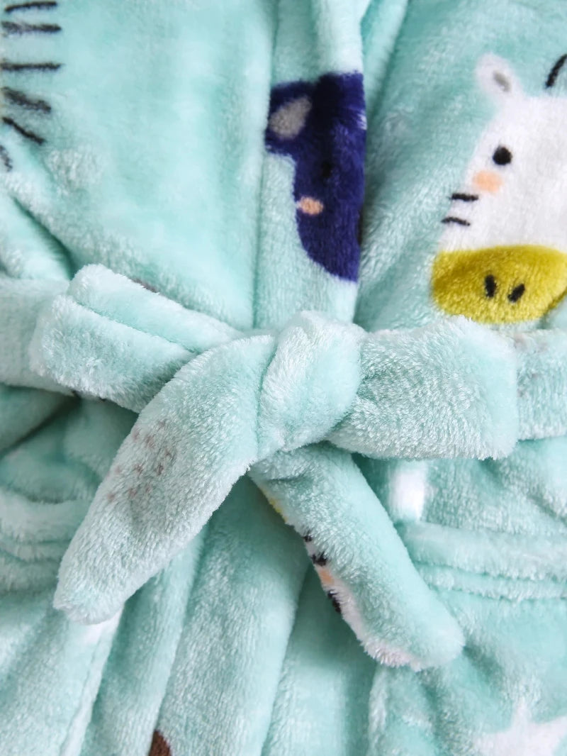 Safari Plush Hooded Robe - Just Kidding Store