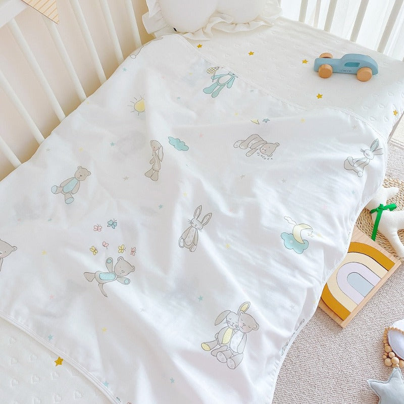 4 Layers Muslin Baby Nursery Blanket - Just Kidding Store