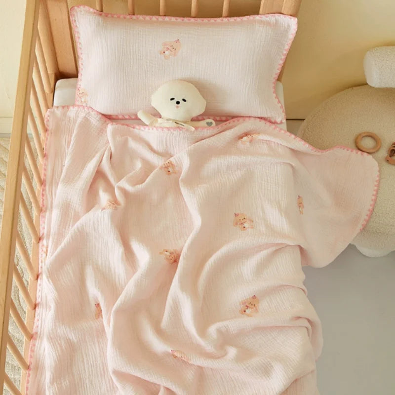 4 Layers Muslin Baby Nursery Blanket - Just Kidding Store