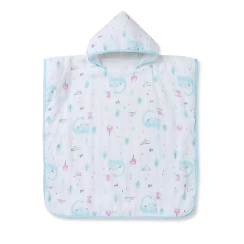 Bamboo Fiber Hooded Towel - Bath Cloak - Just Kidding Store