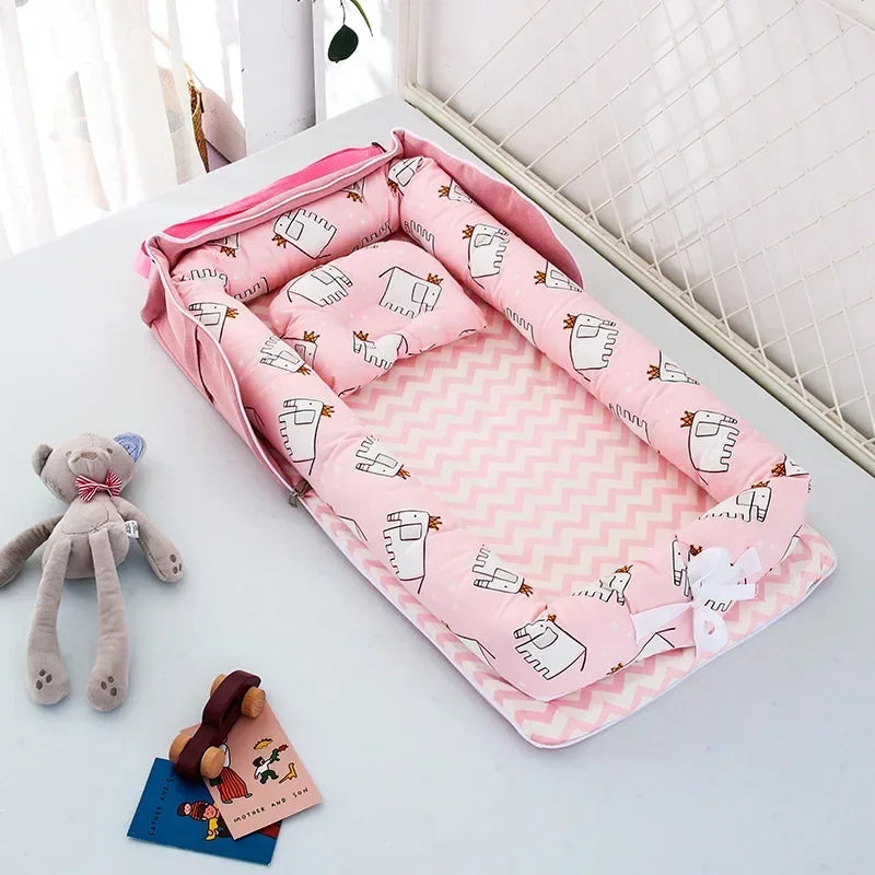 2-in-1 Portable Lounger - Carry Bag Baby Nest - Just Kidding Store