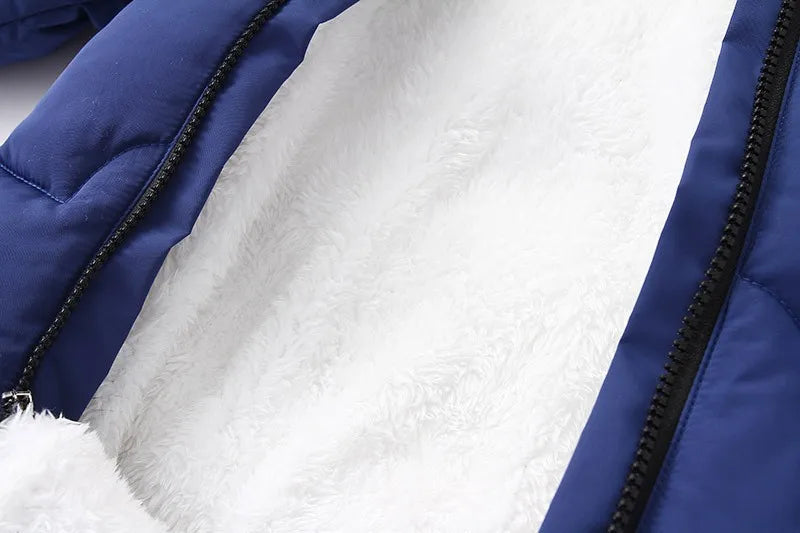 Infant Snowsuit - Warm Hooded Jumpsuit Set - Just Kidding Store