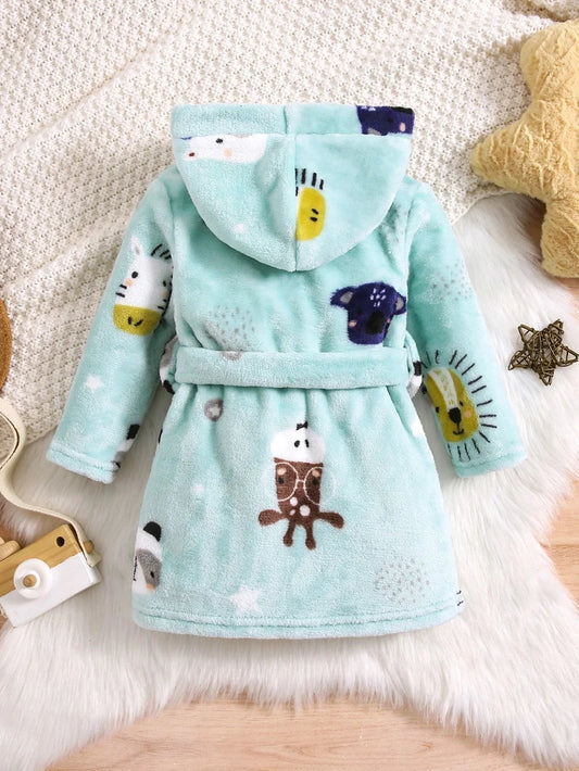 Safari Plush Hooded Robe - Just Kidding Store