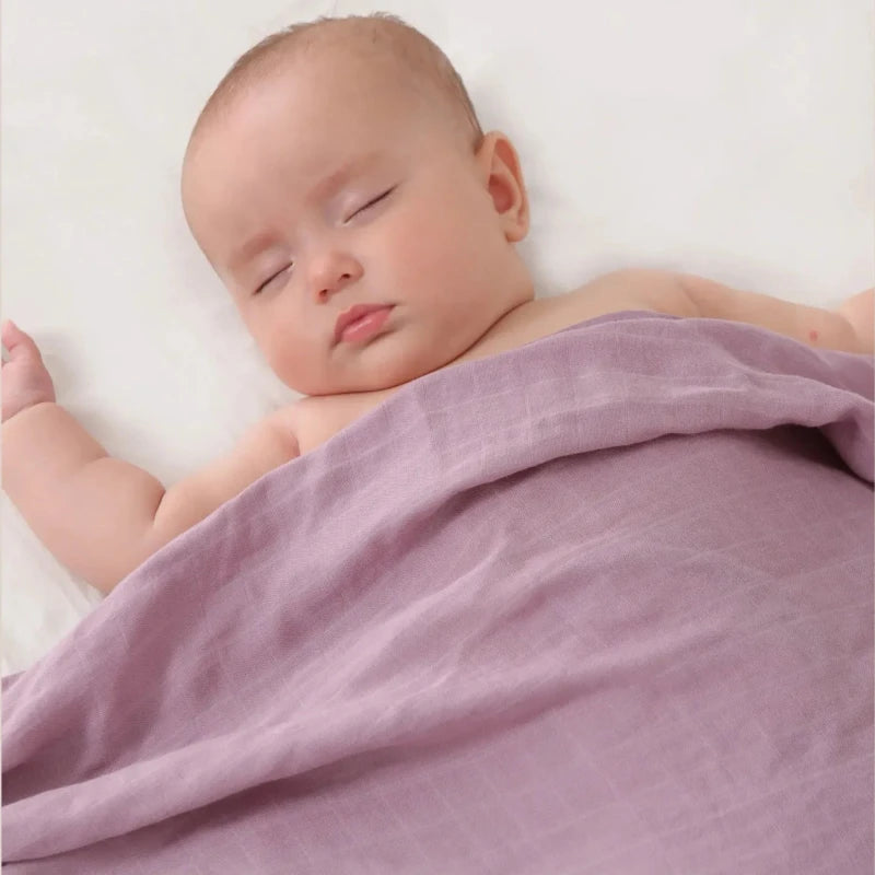 Bamboo Cotton Baby Muslin Swaddle Blanket - Just Kidding Store