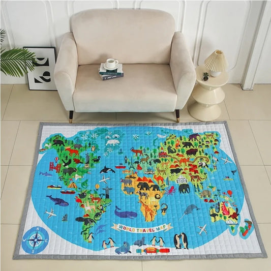 Oversized Play Mat - Quilted Anti Skid Carpet - Just Kidding Store