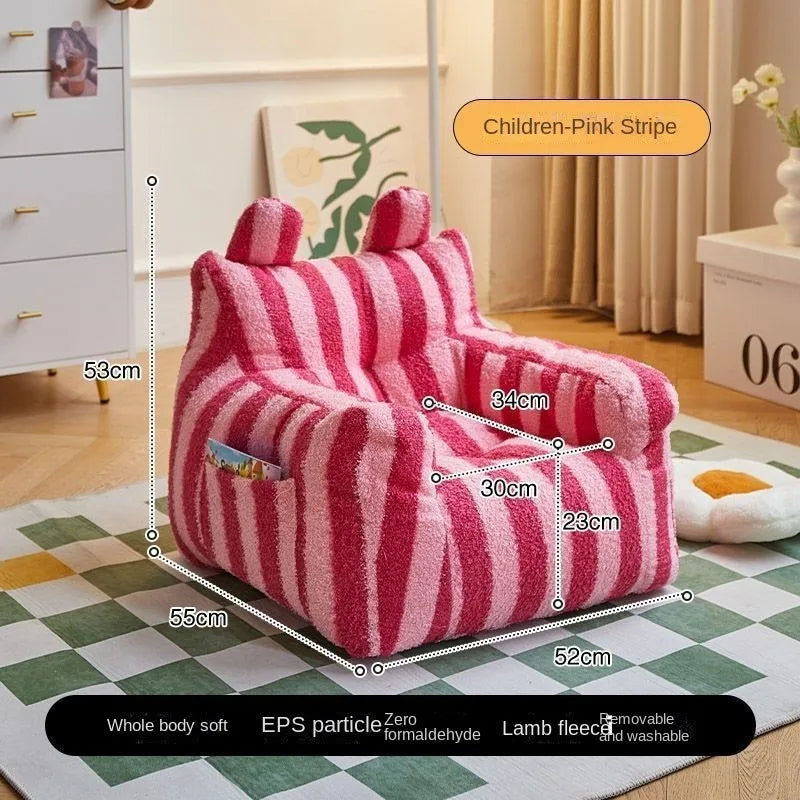Striped Bean Bag - Children Lazy Sofa - Just Kidding Store