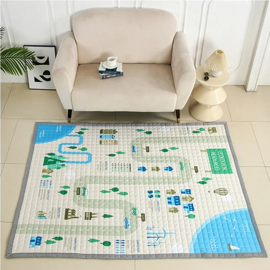Oversized Play Mat - Quilted Anti Skid Carpet - Just Kidding Store