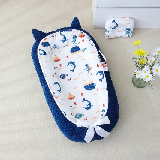 Cozy Nest – Soft Newborn Lounger - Just Kidding Store