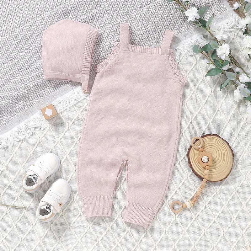 Knitted Baby Infant Jumpsuit Set - Just Kidding Store