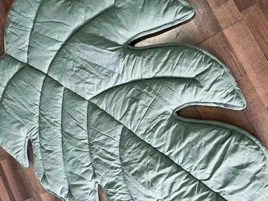 Monstera Leaf Play Mat - Just Kidding Store