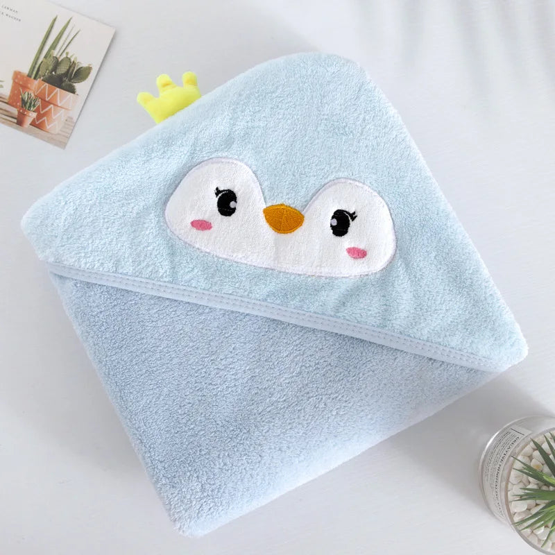 Cartoon Animal Hooded Towel - Wrap Blanket - Just Kidding Store