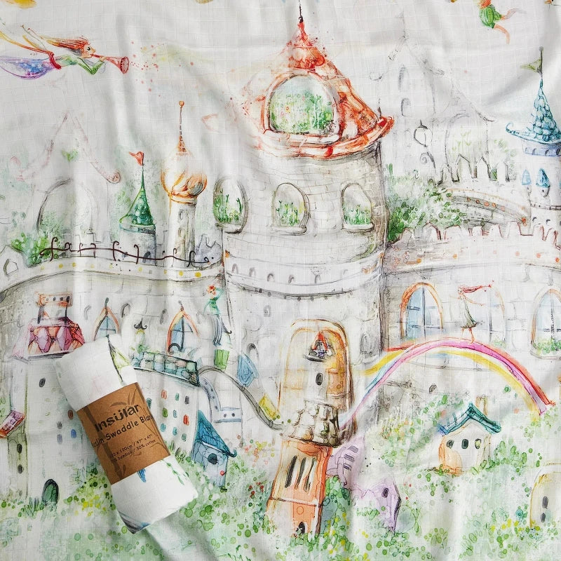 Bamboo Cotton Baby Muslin Swaddle Blanket - Just Kidding Store