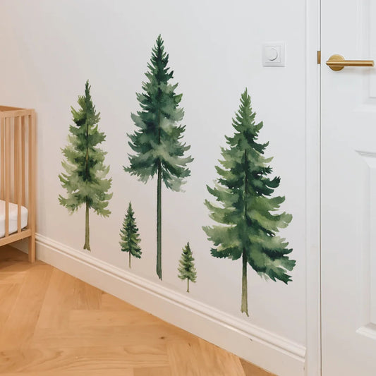 Evergreen Forest Wall Decals - Just Kidding Store