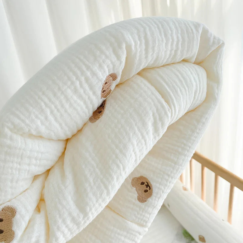 Winter Thick Muslin Cotton Bed Cover - Just Kidding Store