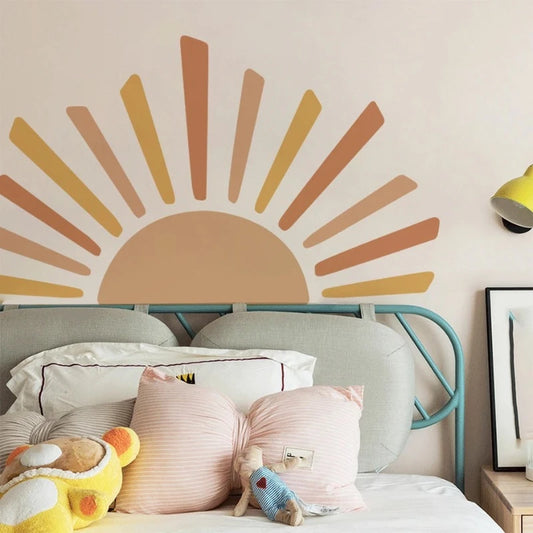 Boho Half Sun Wall Decal - Just Kidding Store