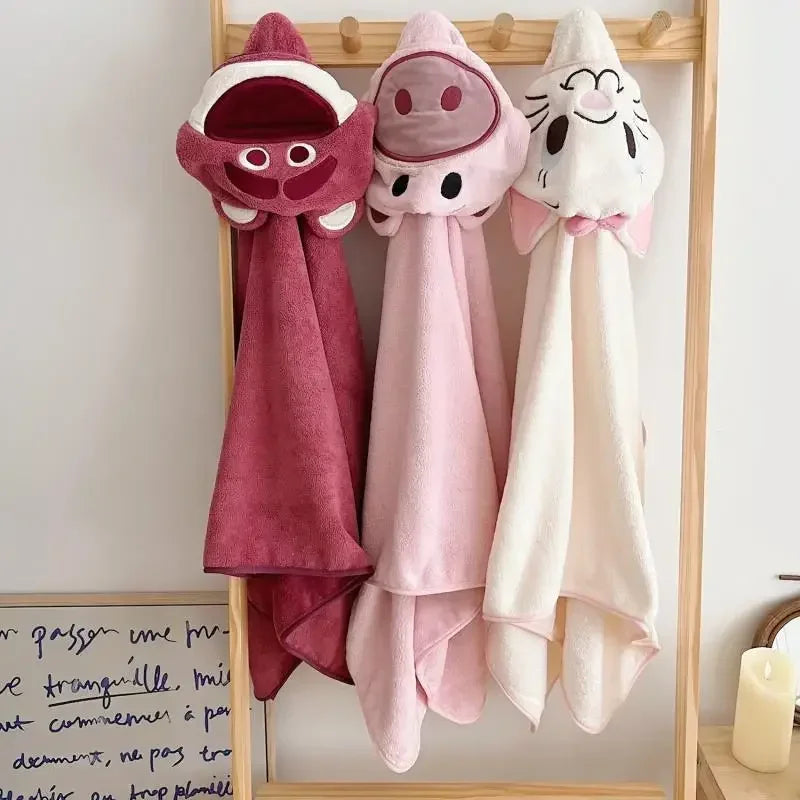 Cartoon Animals Hooded Bath Towel - Just Kidding Store