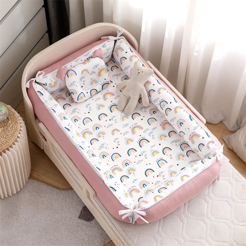 Baby Nest - Portable High Border Infant Crib - Just Kidding Store