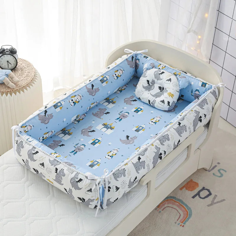 Baby Nest - Portable High Border Infant Crib - Just Kidding Store